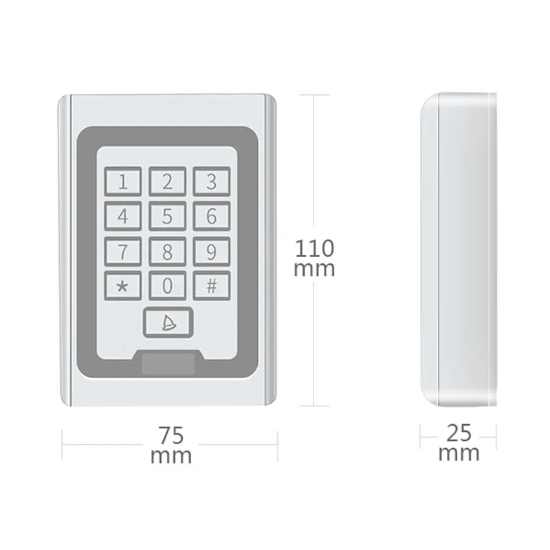 New K5 WiFi Tuya App Smart Door Lock RFID Card Access Control Metal Keypad Standalone Door Access Controller System