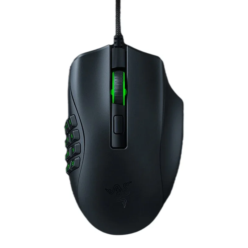 Razer Naga V2 HyperSpeed Wireless MMO Gaming Mouse 19 Programmable Buttons 30K Optical Sensor Mechanical Mouse Switches Gen 2