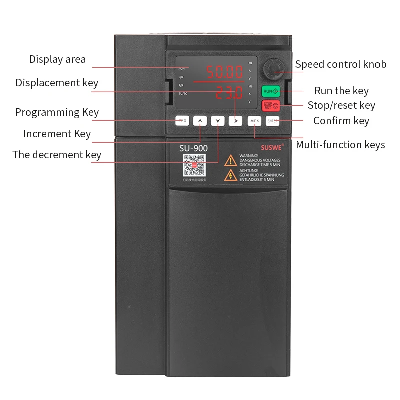 Imagem -02 - Conversor de Freqüência de Alto Desempenho 220v a 380v kw 25 kw 2.2kw kw 5.5kw 7.5kw Fase Entrada 220v Saída Phase Novo