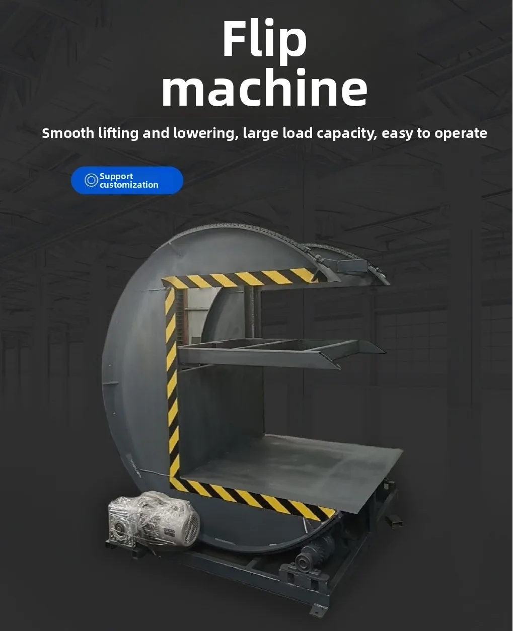 Hydraulic Plate Flipper 180 Degree Automatic Sheet Metal Panel Turning Machine for Steel Plate Mold Industrial Heavy Duty Use - view 2