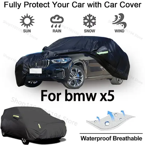 BMW X5 야외 보호 장비-눈 방지, 차양, 방수 및 방진 자동차 액세서리 용 전체 자동차 커버