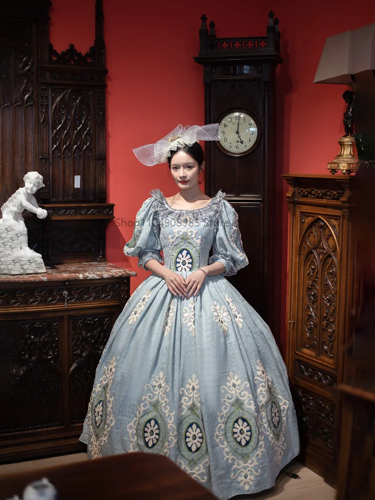 

Ball Gown Medieval Court Marie Evening Dresses Victorian Rococo Prom Party Masquerade Halloween Gowns