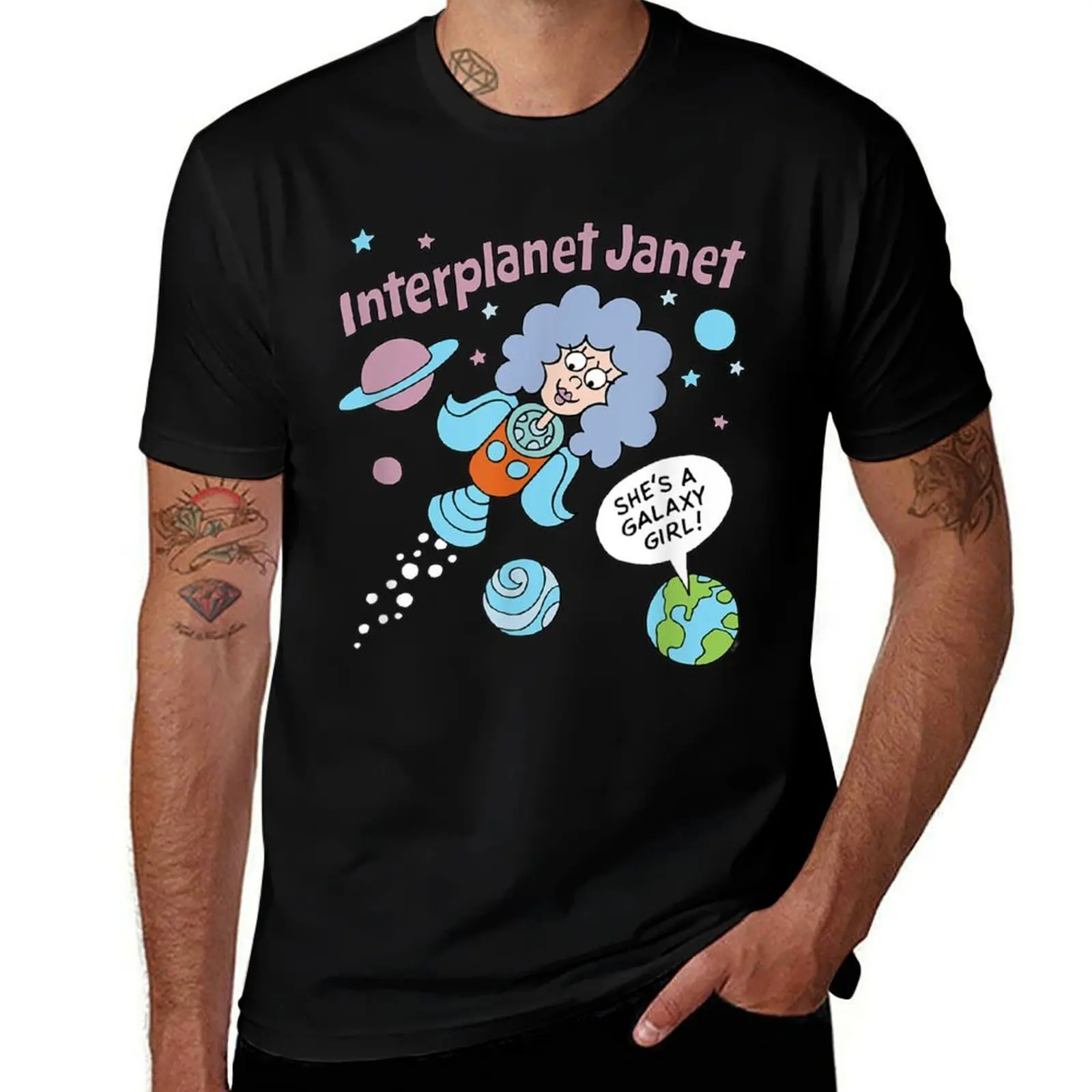 

Interplanet Janet T-Shirt t shirts for man cotton t shirt man plain T-Shirt