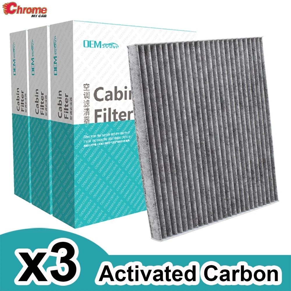 

3x Car Pollen Cabin Air Conditioning Filter Activated Carbon For Toyota Avensis Corolla Verso 2003 2004 2005 2006 2007 2008 2009