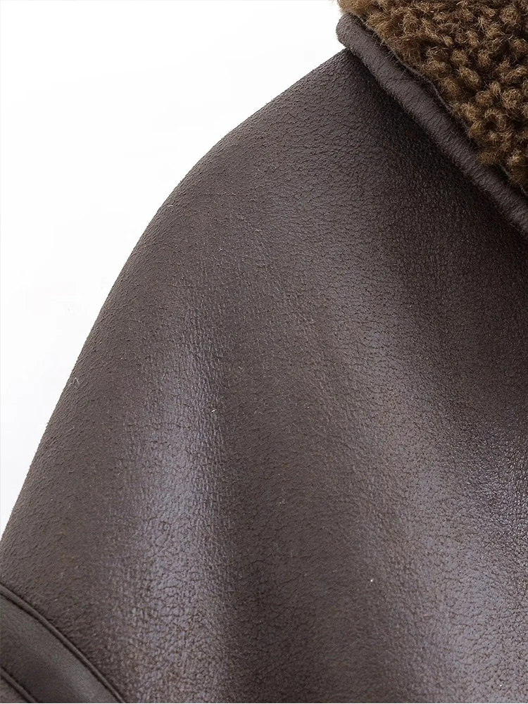 เสื้อโค้ทขนเฟอร์เทียมสีพื้นสไตล์ยุโรปสำหรับผู้หญิง แฟชั่นทันสมัย ใช้งานได้หลากหลาย ดูหรูหราและสบายๆ