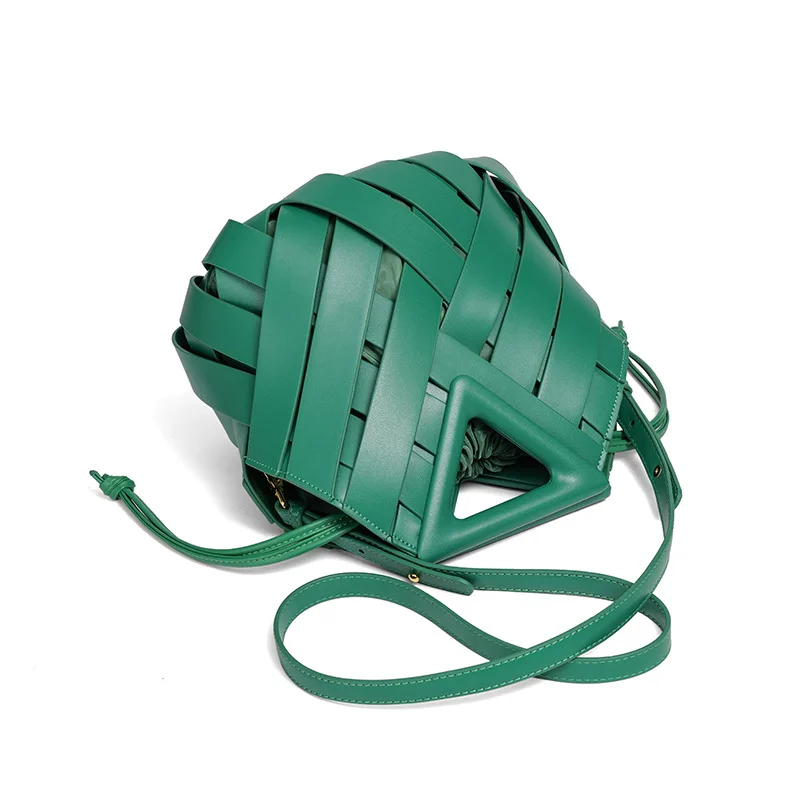 Women's PU Leather Shoulder Bag Crossbody Designer Handbag Best Womens Leather Bucket Bag Designer Drawstring Bucket Purse Bag