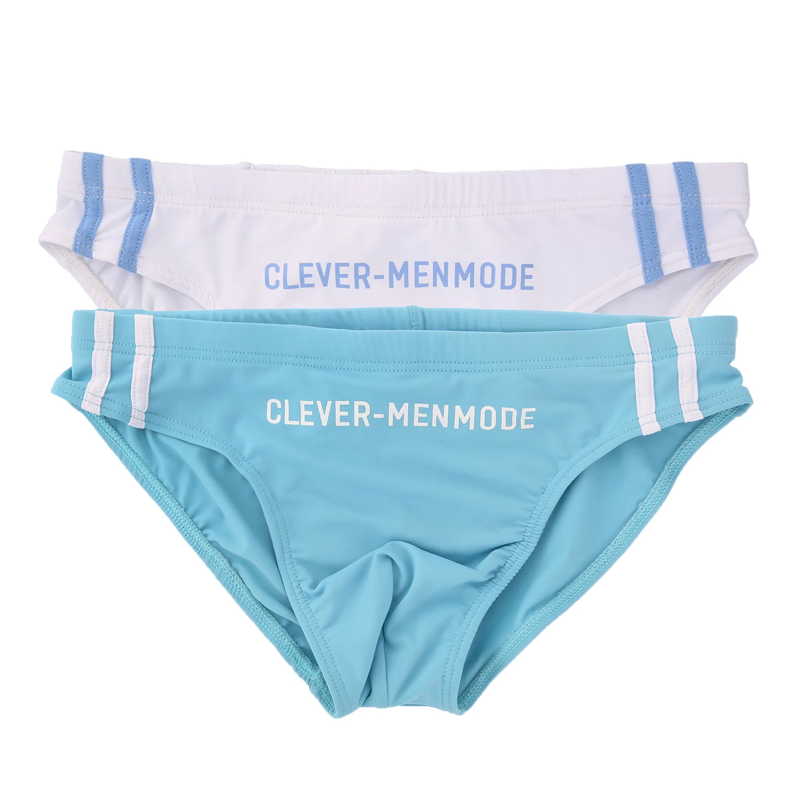 2 Pack Mens Bathing Suit Bulge Pouch Sexy Bikini Swim Briefs Solid Color Drawstring Summer Beachwear Man Sunga Bottoms Swimwear