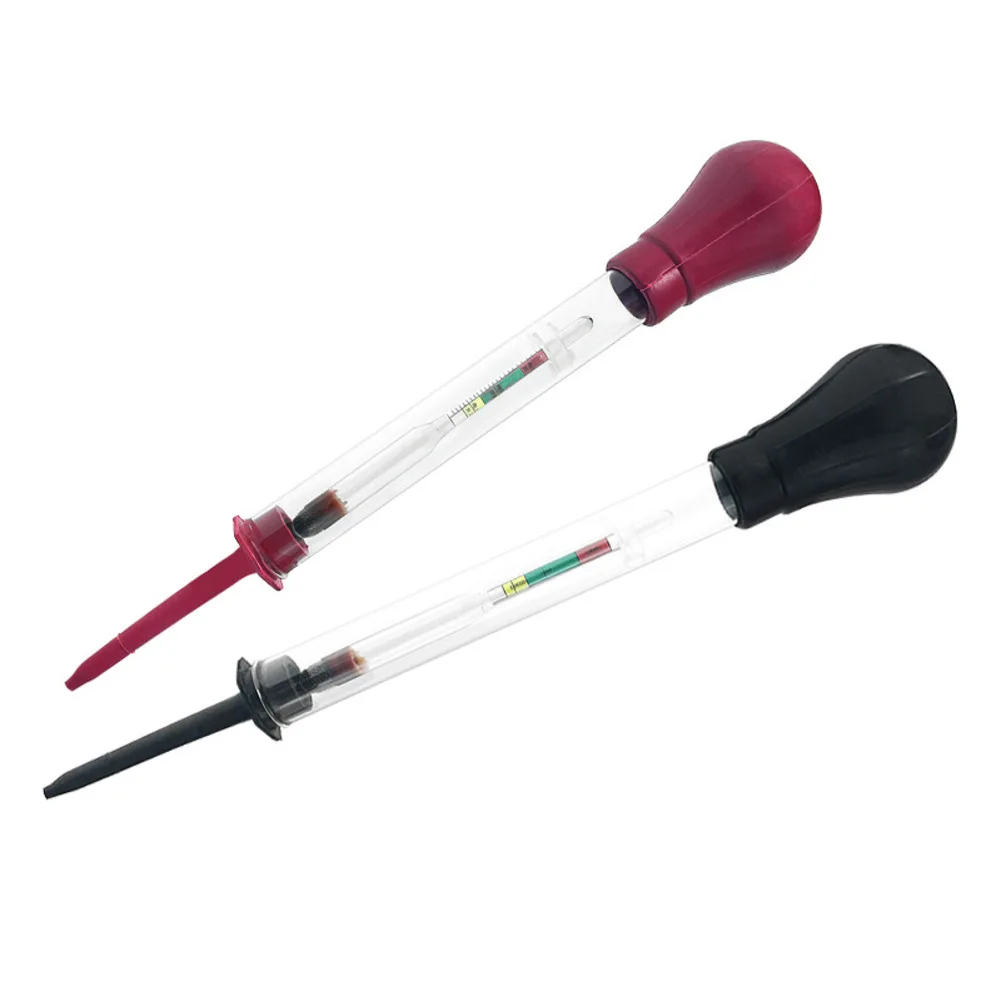1PC Car Battery Density Tester Battery Hydrometer Electrohydraulic Density Meter Electric Gravidness Suction Acid Tester