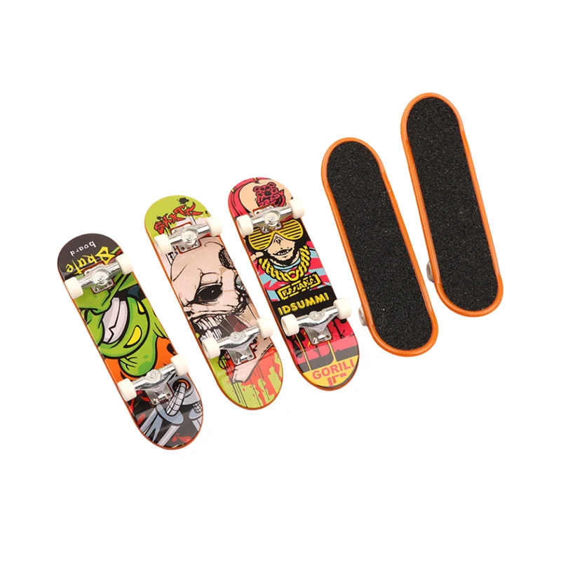 3-teiliges Mini-Profi-Skateboard, Tech-Truck, coole Finger-Sportarten, Kunststoff-Skateboards, kreatives Fingerspitzenspielzeug für Erwachsene und Kinder