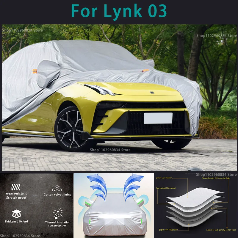 

For Lynk 03 210T Full Car Covers Outdoor Sun uv protection Dust Rain Snow Protective Auto Protective cover