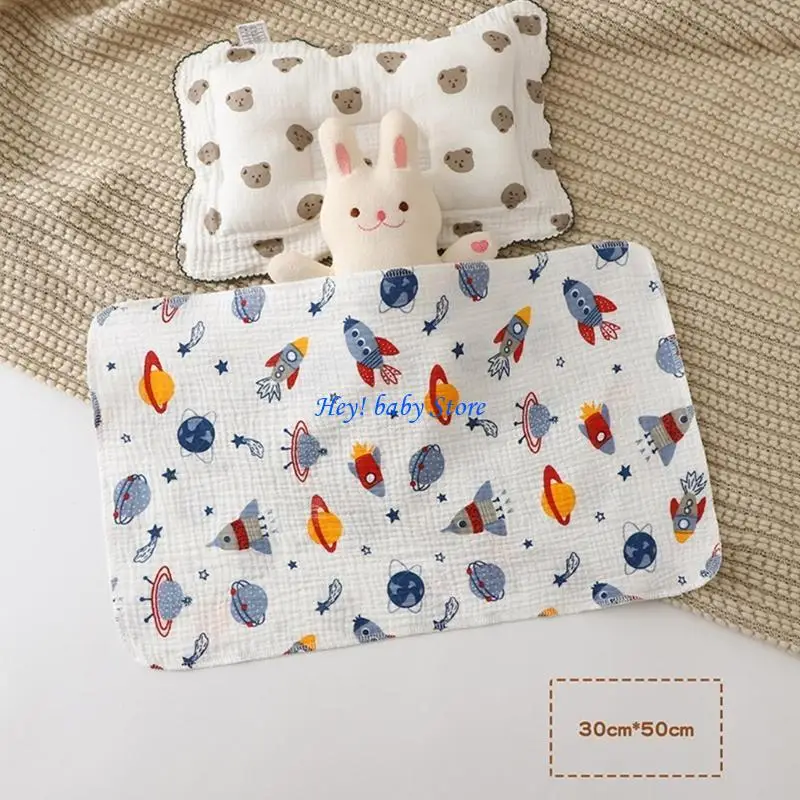 

Q1FE защитное полотенце для живота новорожденного, впитывающее хлопковое марлевое полотенце для купания ребенка