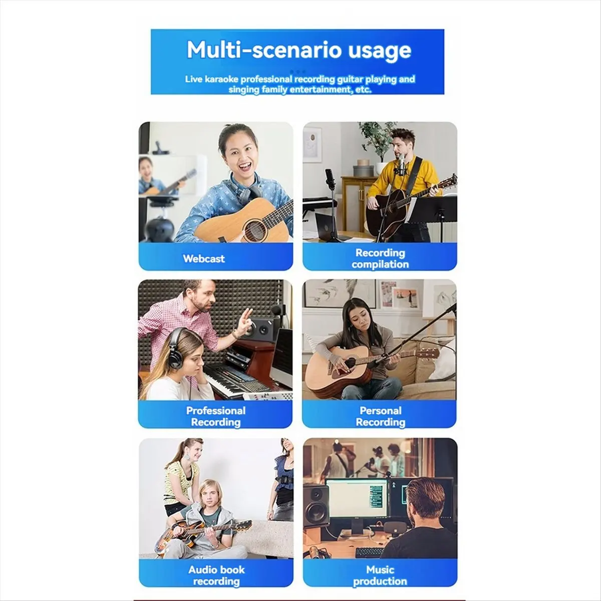 Can buy Conference Interview Microphone Condenser Microphone Interview Recording Vlog Live Mic Super-Cardioid