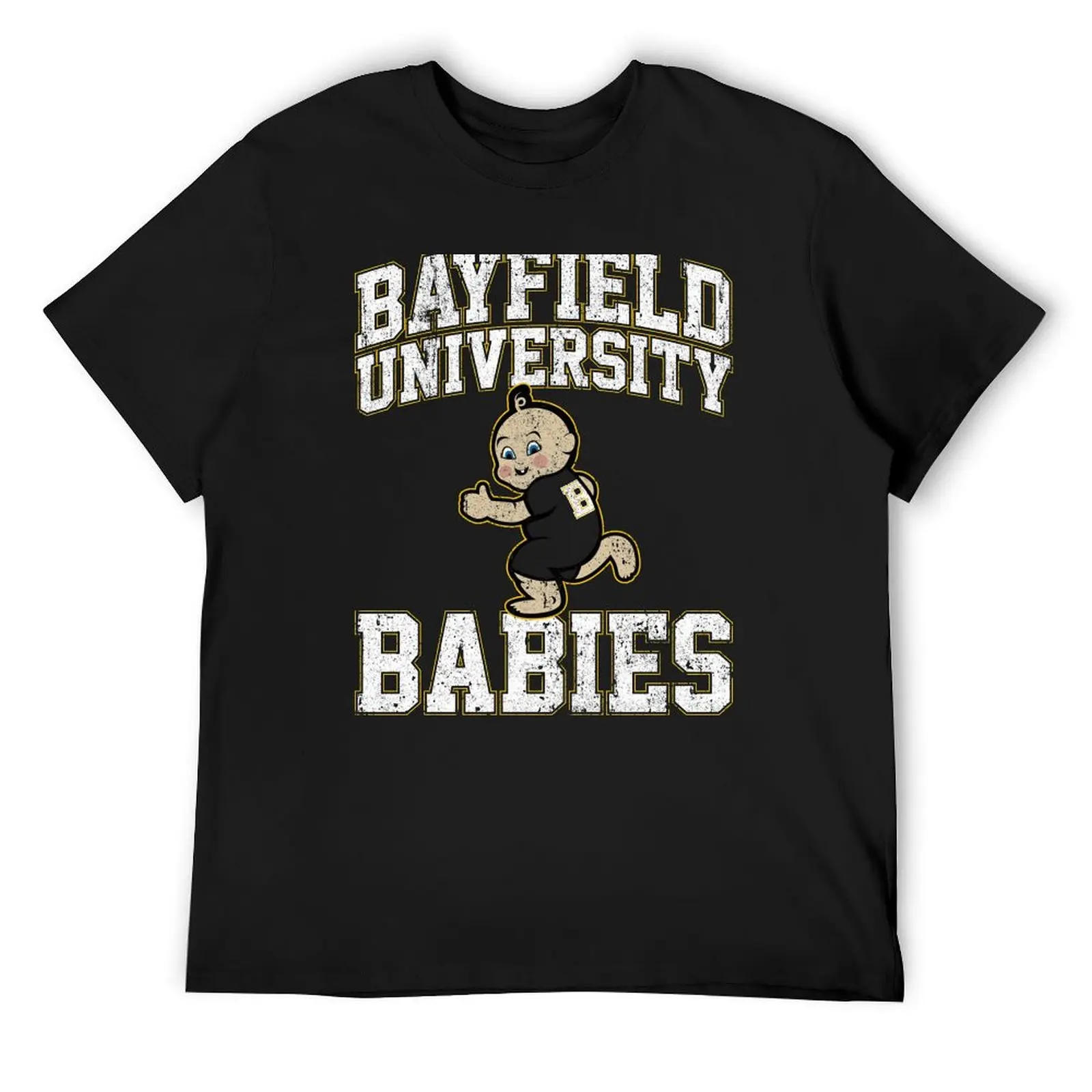 

Bayfield University Babies (Happy Death Day) T-Shirt Short sleeve tee for a boy affliction shirts korean fashion tshirts for men