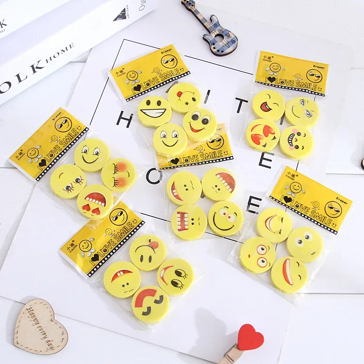 12Pcs Wholesale Cartoon  Eraser School Supplies, Stationery Cute Student Gifts