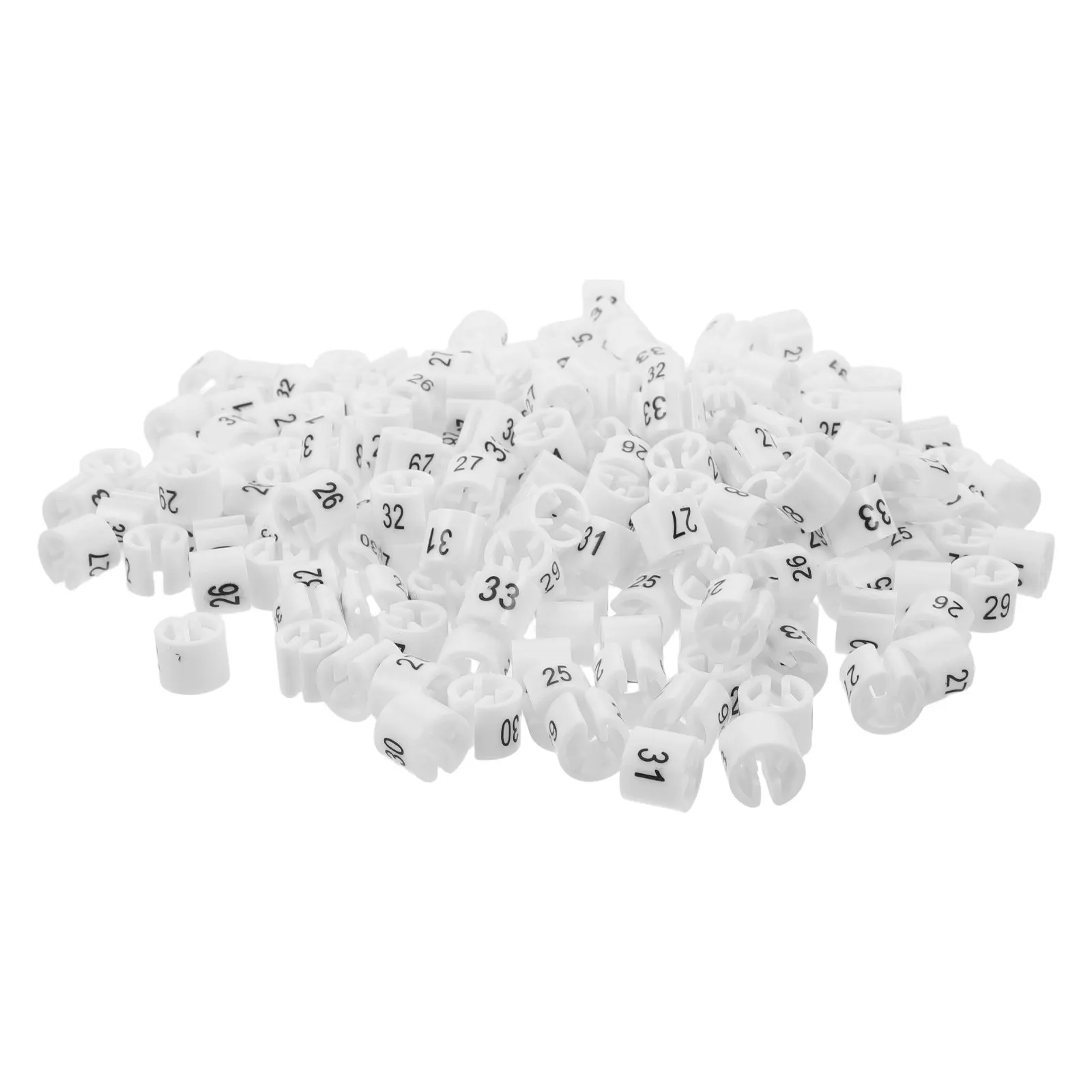 

60 Pieces Pant Size Identification Clips for Garment Tags Label Holders Sizing Fasteners Wardrobe Management Tools