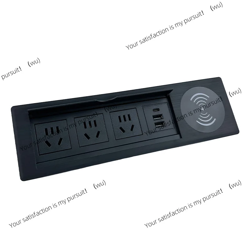 Panel patch tersembunyi dengan lubang lipat terintegrasi untuk pengisian daya nirkabel di kantor, ukuran 270 * 70