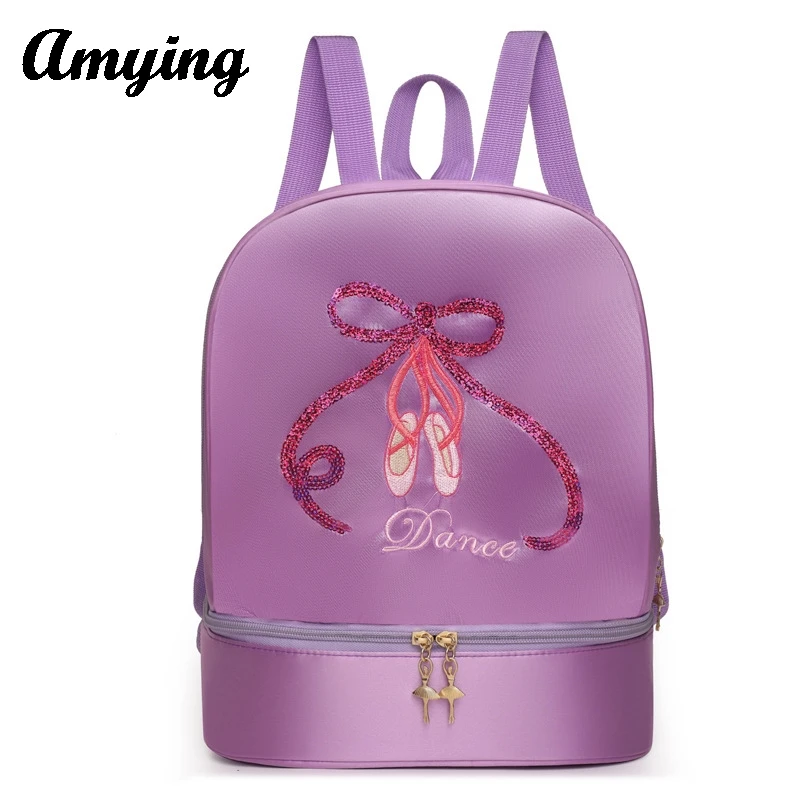 2024 Kids Back Pack Kids Dance Backpack Children School Bag Girls' Latin Storage Toddler Dance Shoulder Bag Ballet Dance Bags