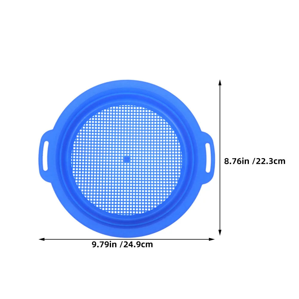 4Pcs Childrens Sand Sifter Lightweight Portable Mesh Strainer Easy Clean Large Capacity for Beach Fun Exploration