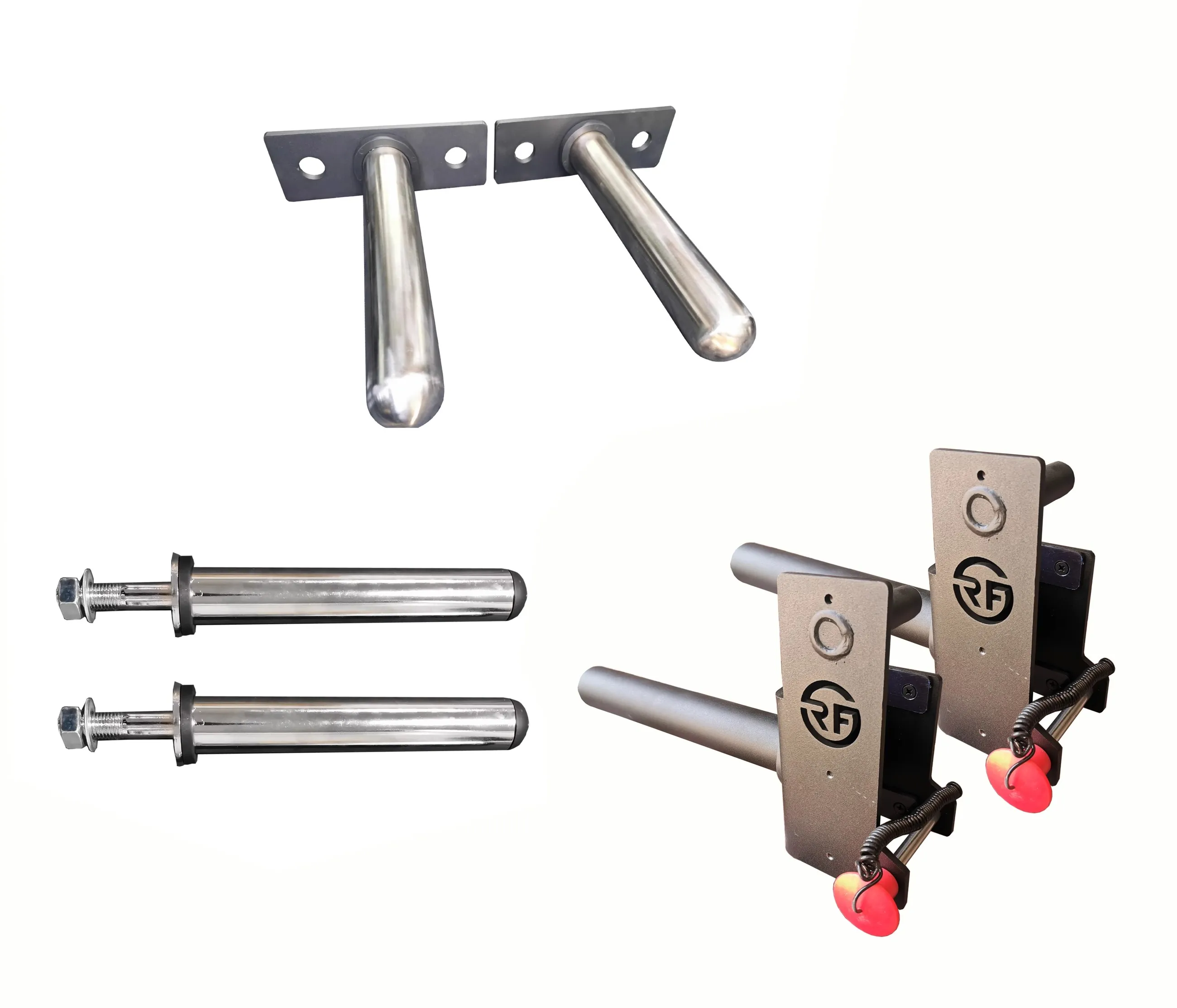 

Squat rack accessories, storage rod, quick dismantling, knurled insert rod, strong magnetic hook storage box.