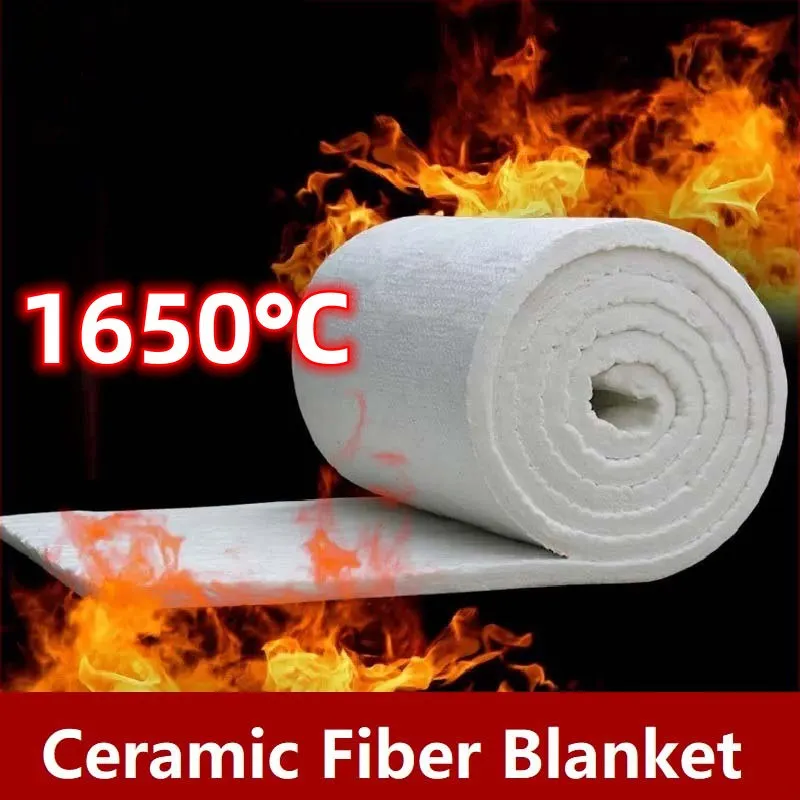 Aluminum Silicate Ceramic Fiber Insulation Blanket Zirconium 1650 ℃ High Temperature Boiler Insulation Cotton Blanket 50x100cm