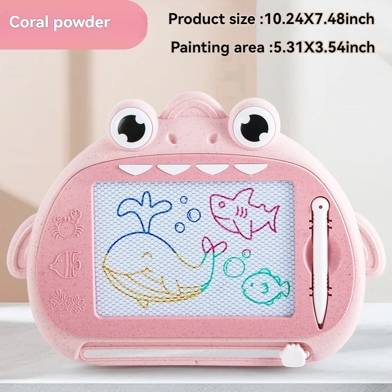 Cartoon Kidsren's kleurrijke magnetische tekentafel, opnieuw uitwisbare graffiti schrijfbord, educatief speelgoed voor kleuterschool vroeg onderwijs