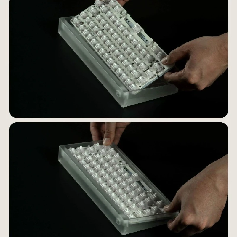 Geonworks Launcher60 Mechanical Keyboard Shell Customized for Wooting Venom Wired Connect Acrylic Light-transmitting Accessories