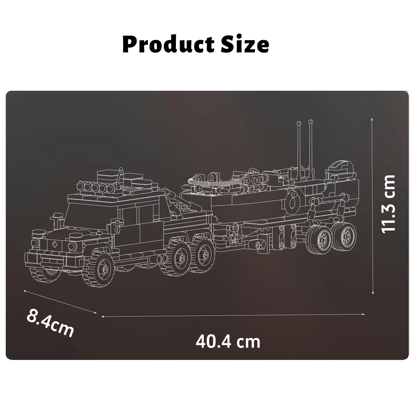 Molde rei 24080 barco de pesca reboque bloco de construção captador modelo ornamentos montagem brinquedo menino criativo presente do feriado