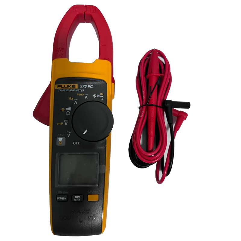 FLUKE 375 375FC RMS AC/DC Clamp Meter ,600 A AC and DC Current Measurement 1000 V AC and DC Voltage Measurement