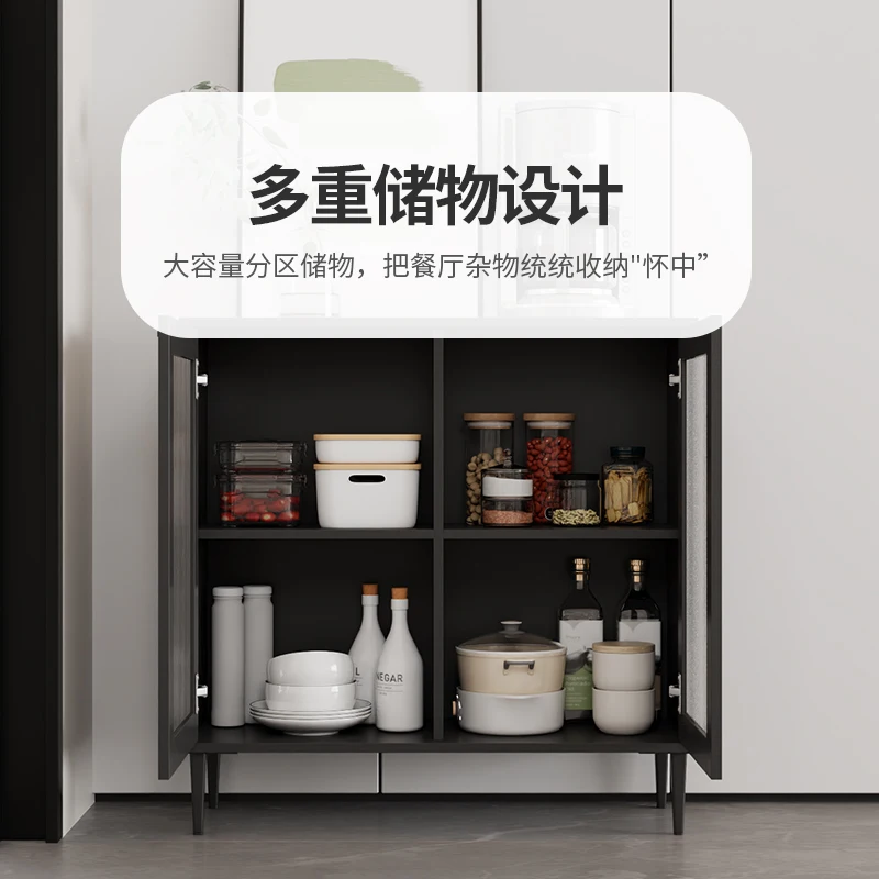 

Black dining side cabinet simple narrow 30cm ultra-thin extremely narrow living room household small apartment storage te