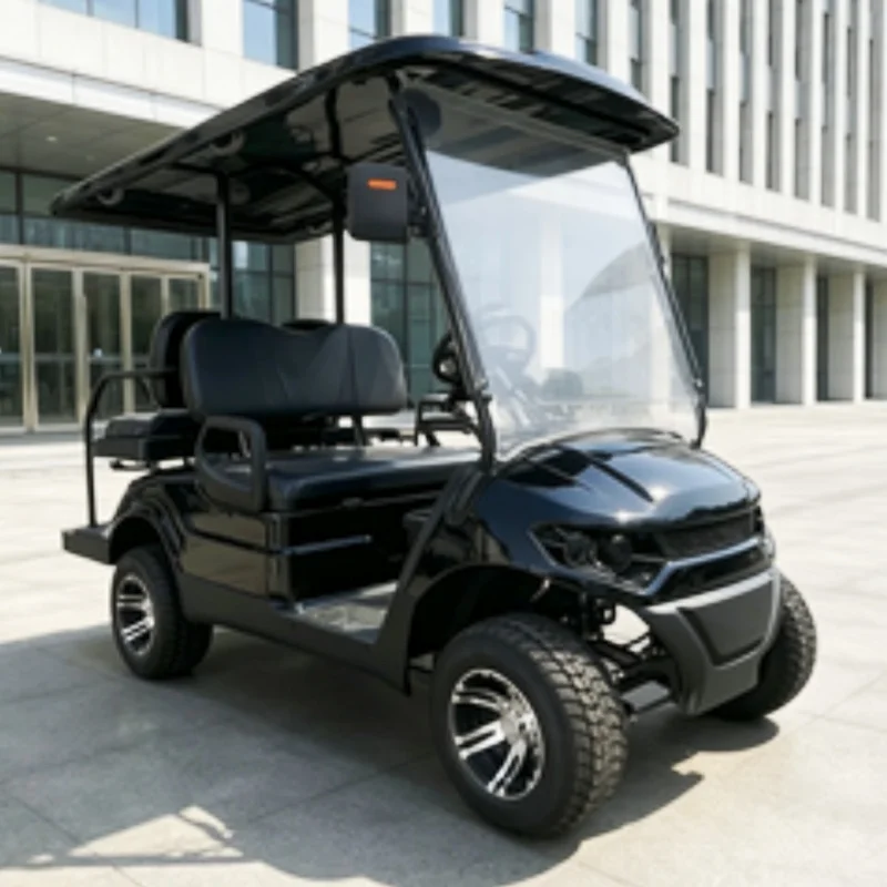 New 72V Off-Road Customized Recreational Electric Golf Cart Factory Price With 12-Inch Off-Road Tires Free Custom Body Color
