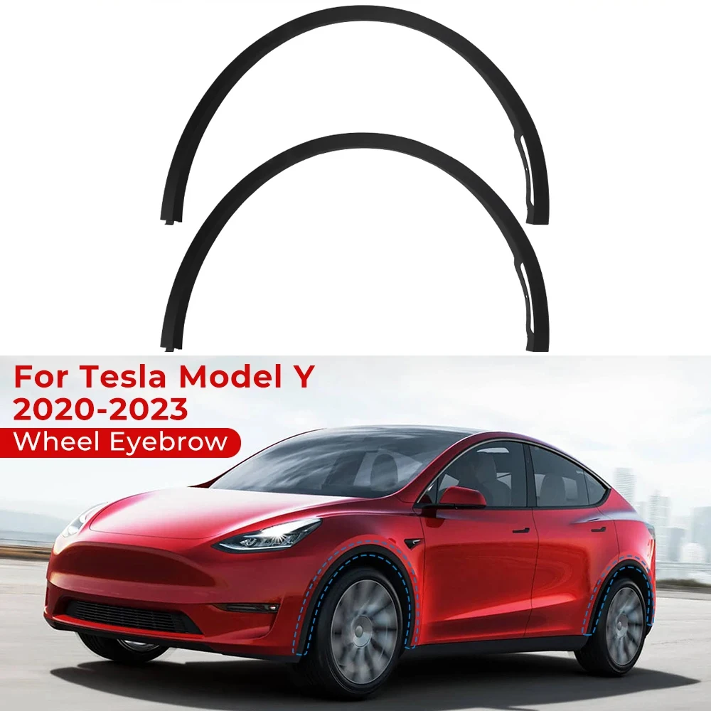 For Tesla Model Y 2020 – 2023 Front Rear Wheel Eyebrow Molding Fender Flare 1494185-00-B 1494161-00-B 1494186-00-B 1494162-00-B