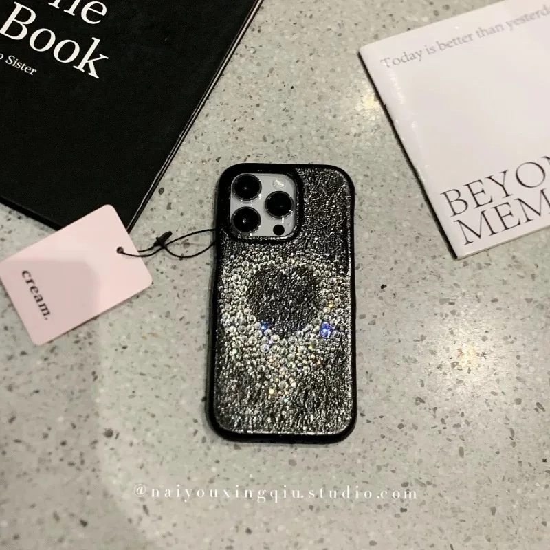 

Подходит для iPhone Love Flash Diamond, чехол для мобильного телефона, простой защитный чехол от падения
