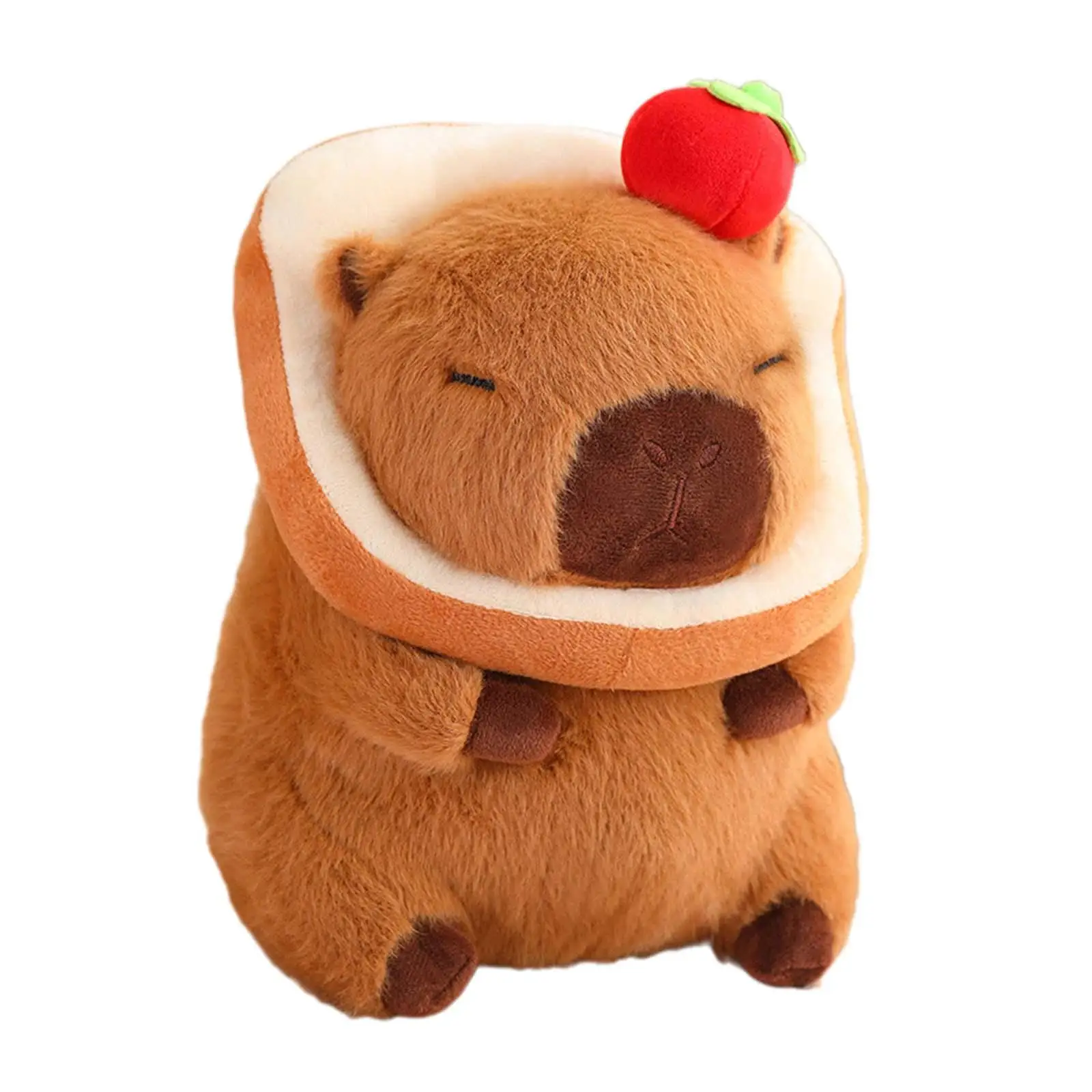 Capybara-juguete de peluche de dibujos animados para niños, Animal de peluche, muñeca Capybara, familia