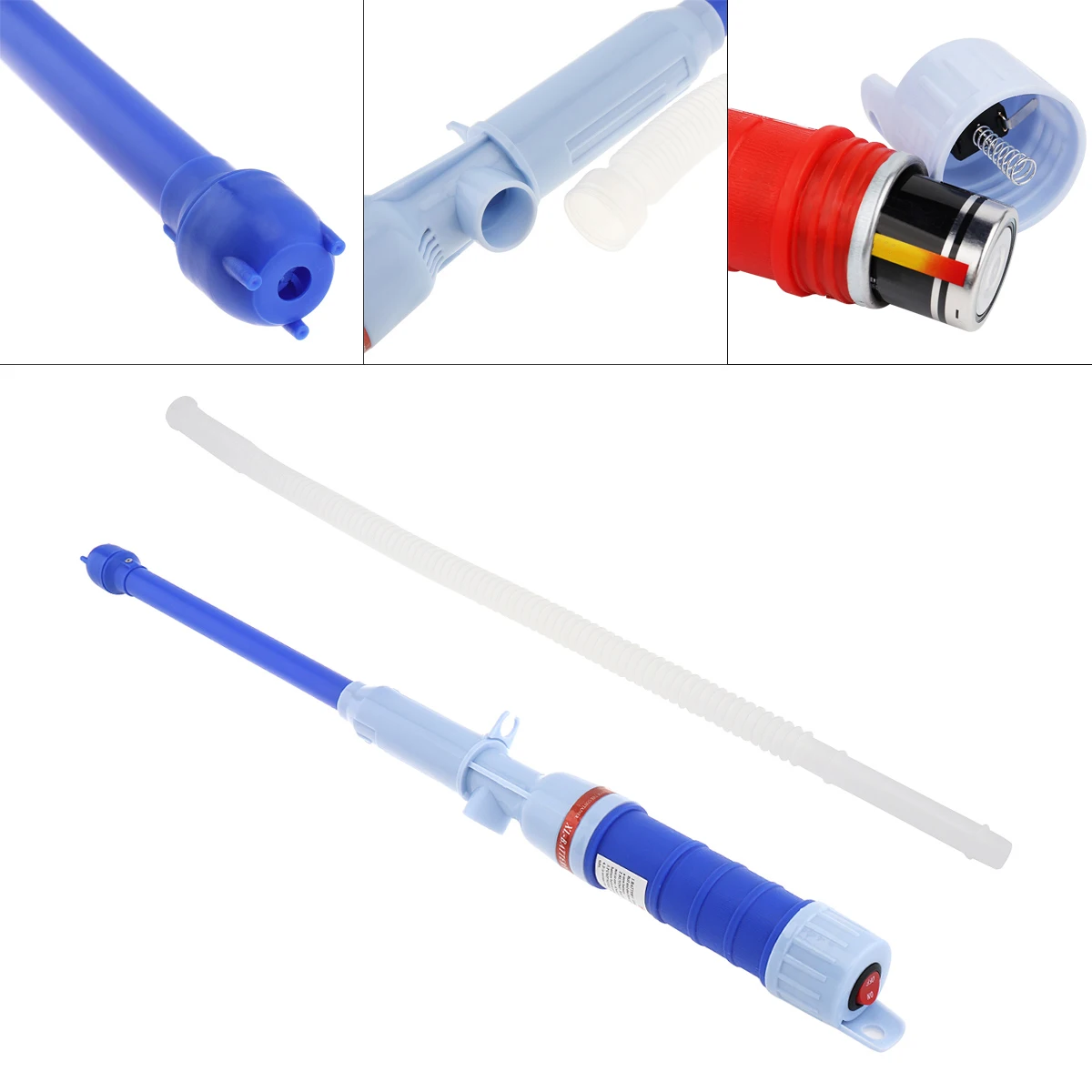 

3V 1A Plastic Electric Pumping Filling Oil Pump with Fuel Liquid Transfer Pump Pipe suitable for Car Boat Motorcycle