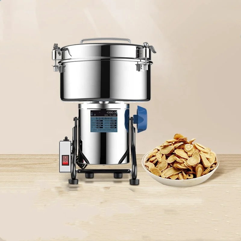 High-efficiency 4500g stainless steel spice pepper herbal powder grinder