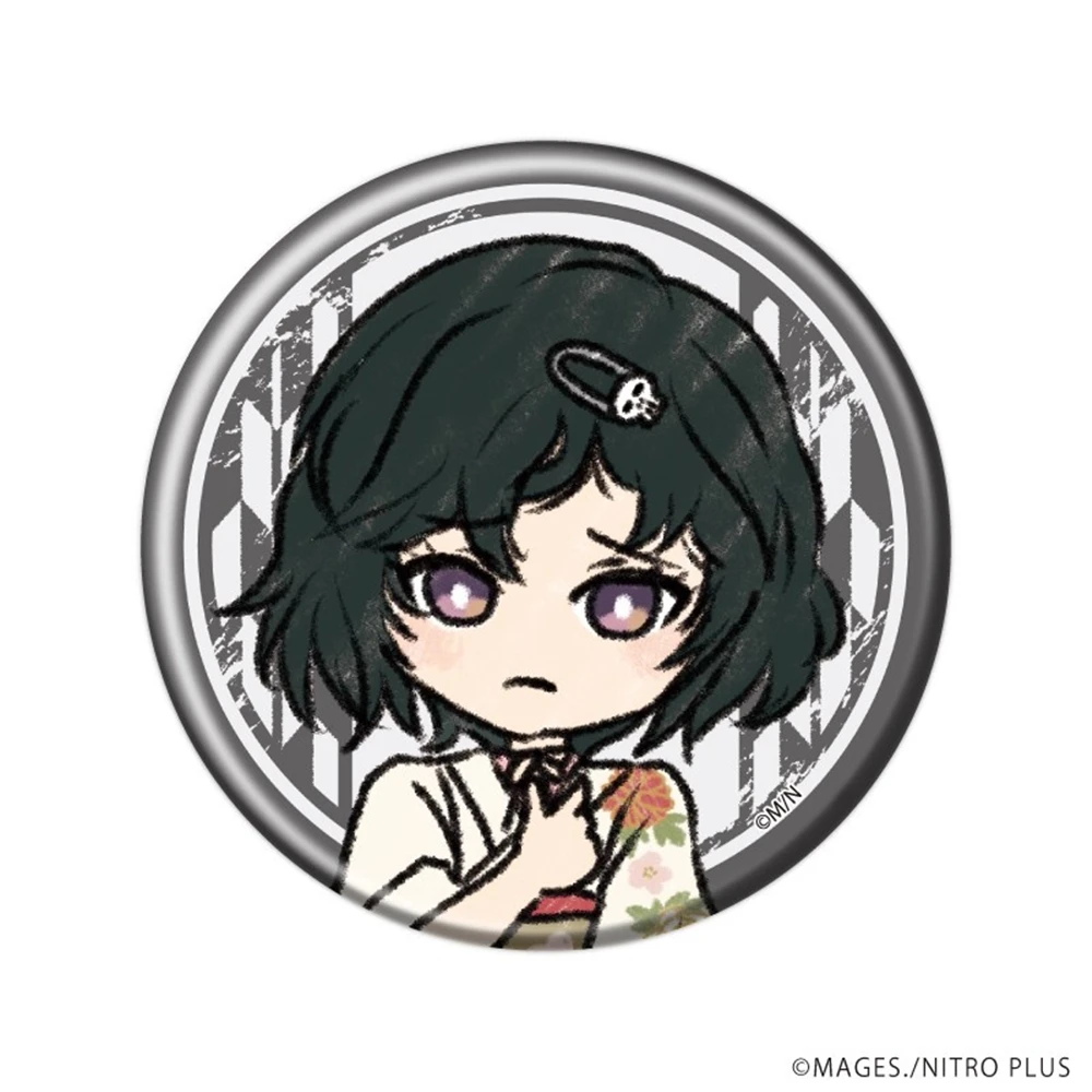 เข็มกลัดคอสเพลย์อนิเมะ Steins;Gate โอคาเบะ รินทารุ มาคิเสะ คุริสึ ชิอินะ มายูริ ขนาด 58 มม. ทำจากแผ่นเหล็ก SPTE ของขวัญคริสต์มาส