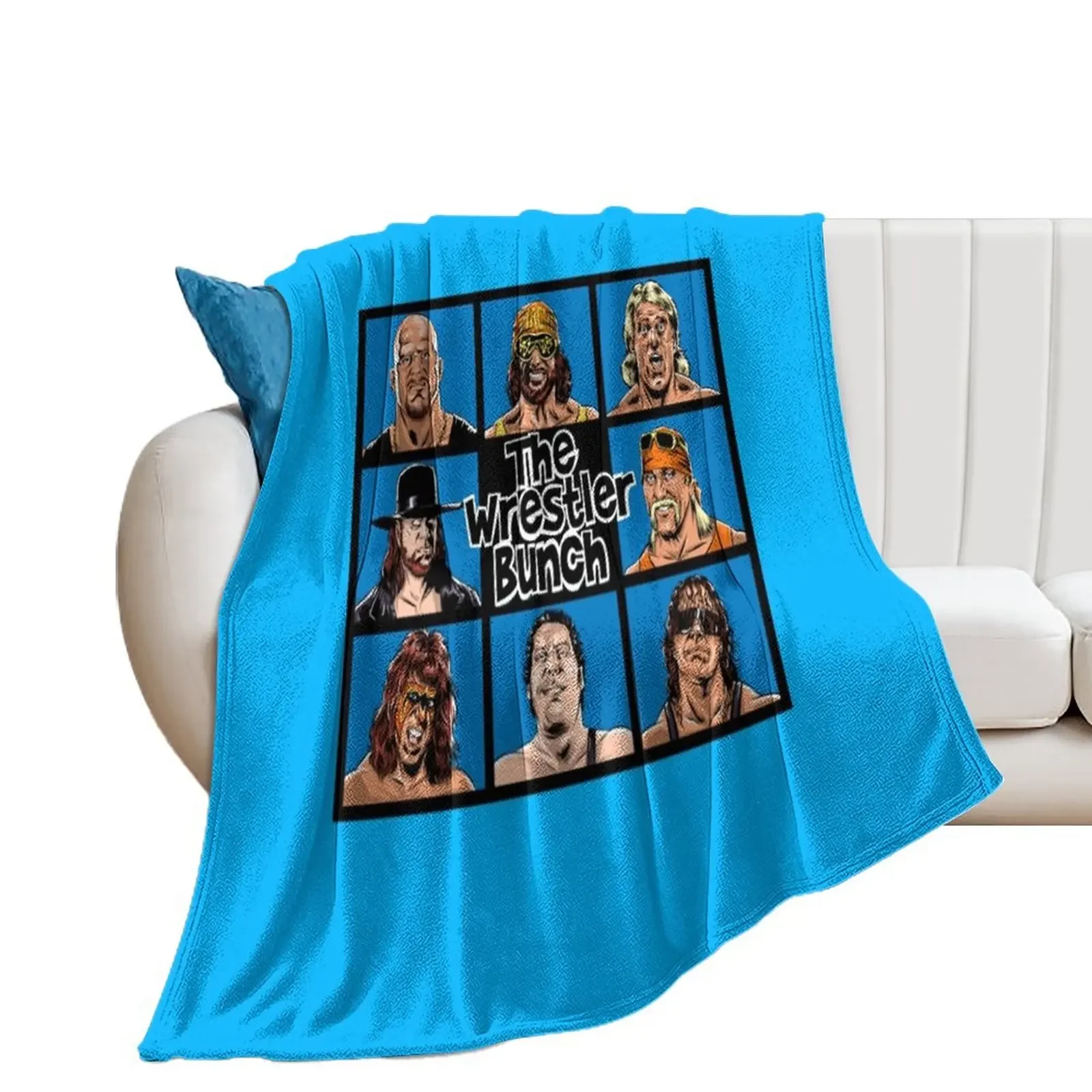 The Wrestler Bunch Throw Blanket Luxury Designer Decorative Sofa Flannel Fabric Blankets