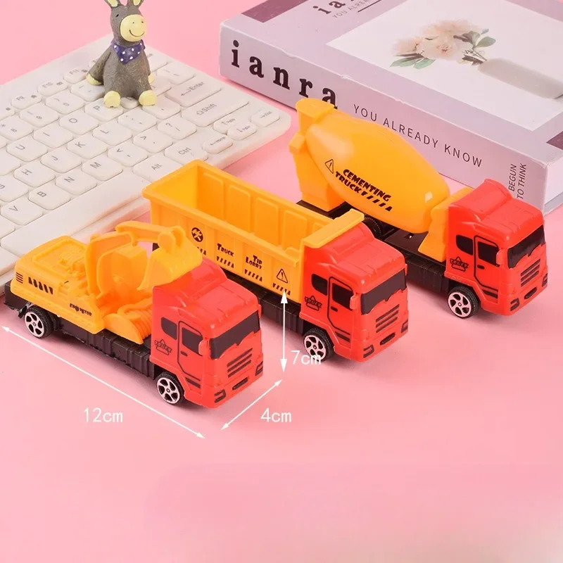 1 stücke Mini Trägheit zurückziehen Druckguss Engineering Auto Fahrzeug LKW Modell pädagogisches Spielzeug für Kinder Junge Geburtstags geschenk