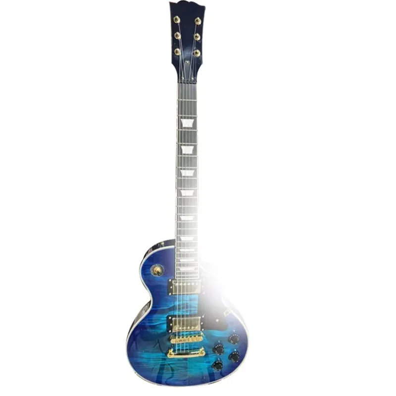 STLF Wholesale Maple Neck Electric Guitars High-Quality Musical Instruments for Beginners and Pros Blue