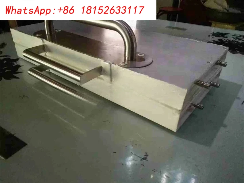 Máquina de Base de nido de prensa manual, molde de cera de abejas de enfriamiento por agua, máquina de base de cera de abejas, máquina de base de panal para apicultura MM