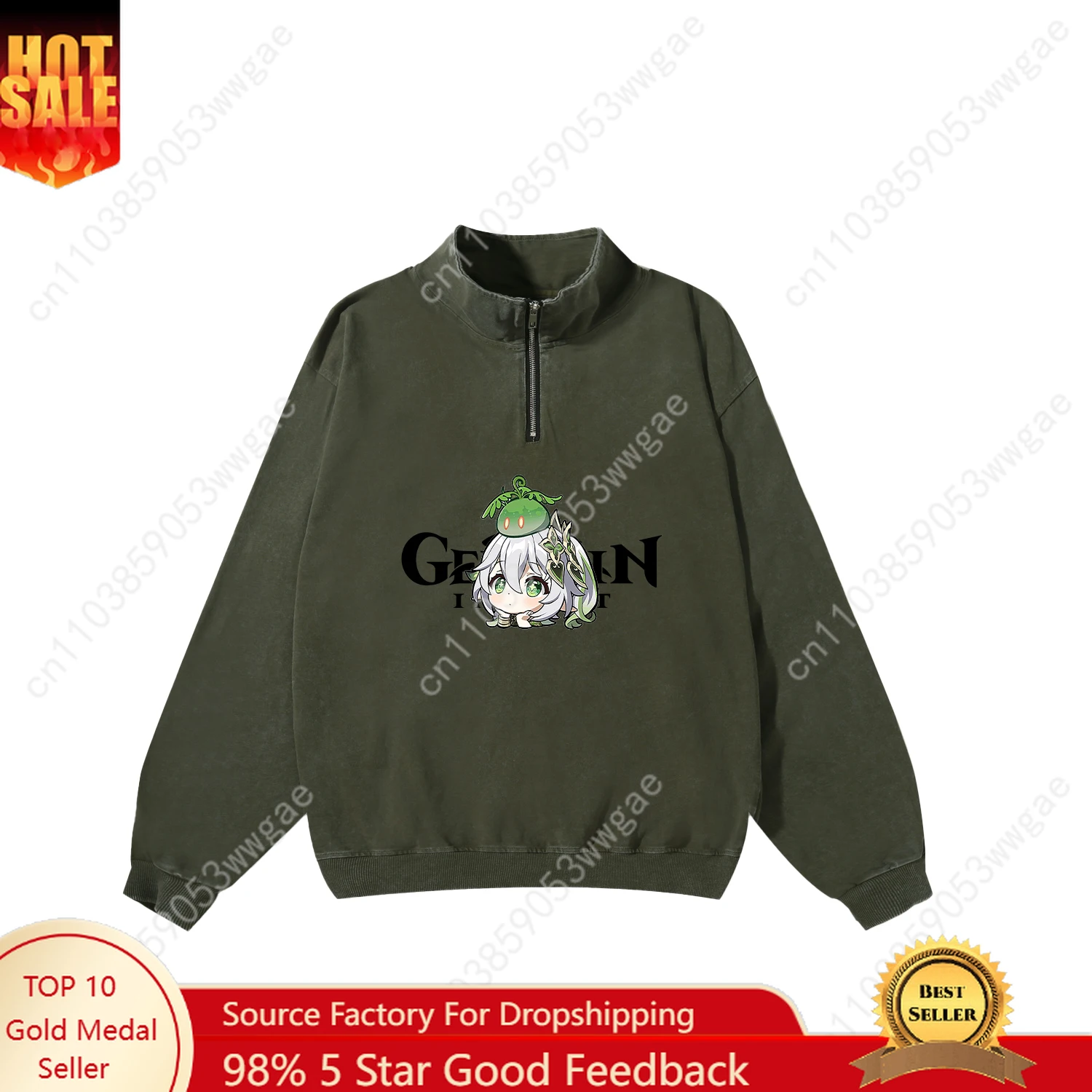 

Genshin Nahida Retro Sweatshirt Mens Womans Teenagers Vintage Pullover Half Zipper Sweatshirt Customized Top Long Sleeved Tshirt