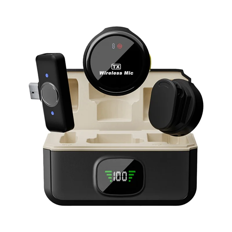 -RRKK ميكروفون لاسلكي Lavalier من نوع الزر معدات البث المباشر في الهواء الطلق للحد من الضوضاء ميكروفون لاسلكي