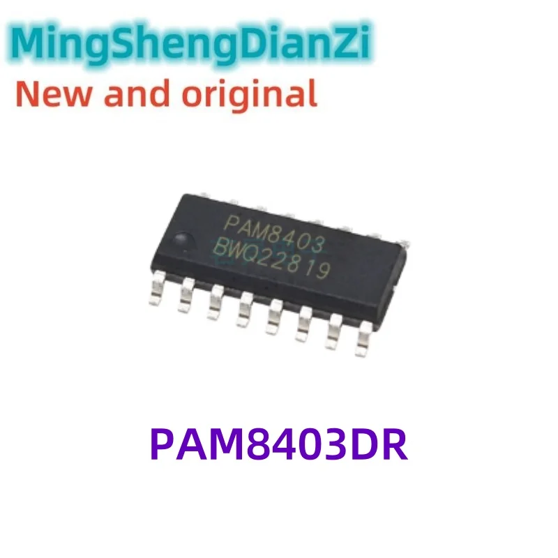 1PCS Brand new PAM8403 PAM8403DR Class D Stereo Audio Amplifier SOP-16