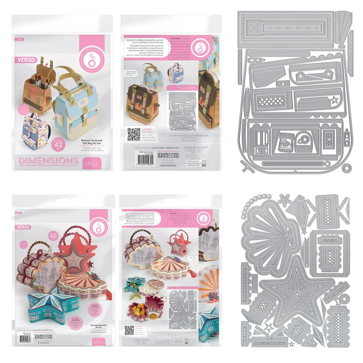 

New Radiant Rucksack Die Metal Cutting Dies Scrapbook Make Paper Card Album Diy Craft Template Decoration Die 2024 Christmas