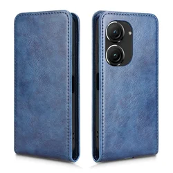For Asus Zenfone 10 flip up and down business wallet case for Asus Zenfone 9 Leather card slot Phone case