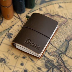Vintage Leather Traveler's Notebook: 3 x 32 Page Refills, 100g Paper, Personalized leather journal,Portable Diary book
