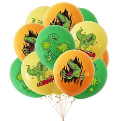 12pcs Dinosaur Theme Children's Birthday Party Balloon Supplies 12inch Dinosaur Latex Balloon Tyrannosaurus Rex Balloon