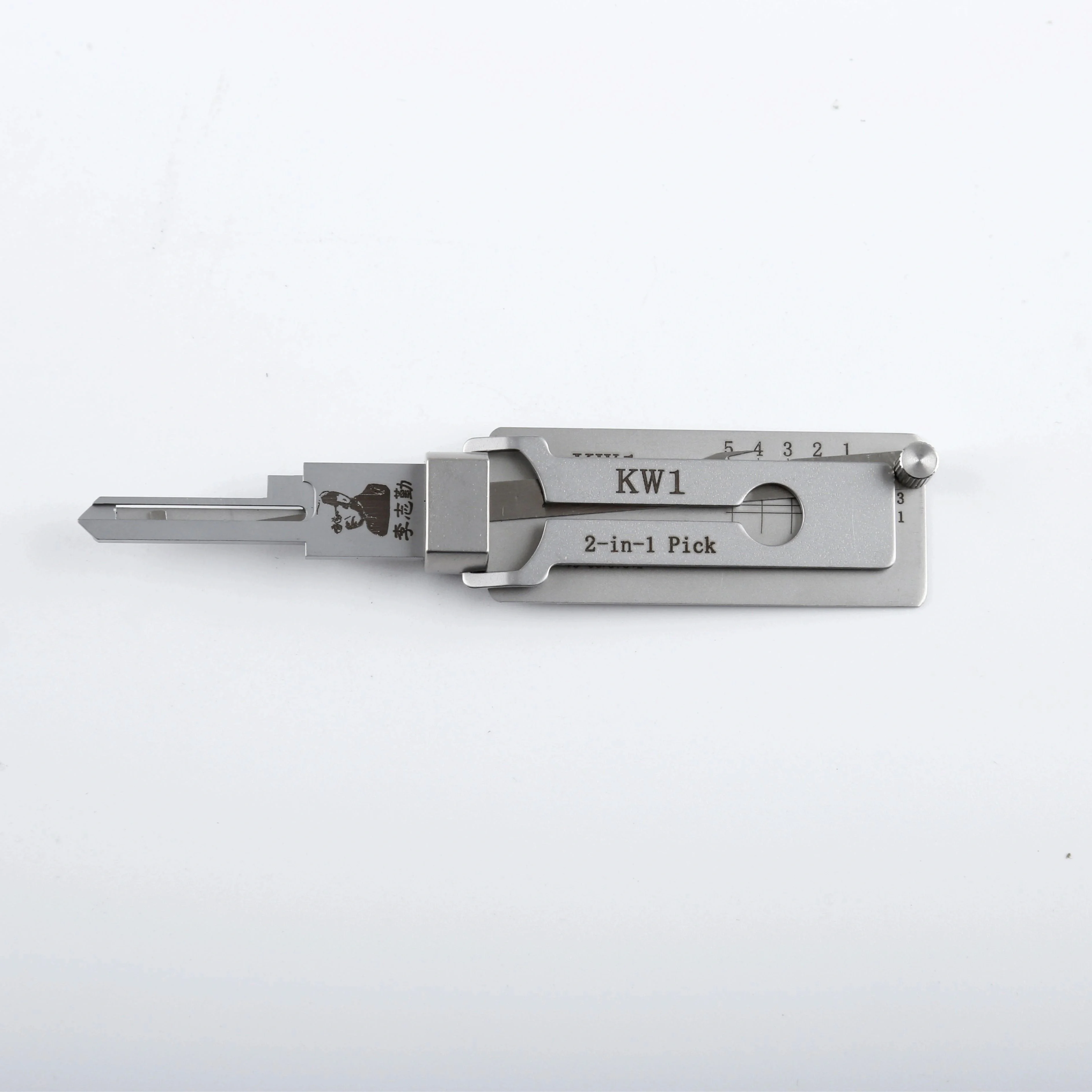 Lishi 2-in-1 Stainless Steel Master Key Decoder Master Key Decoder KW1 for Access Doors and Various Shapes Lock Picks Kits