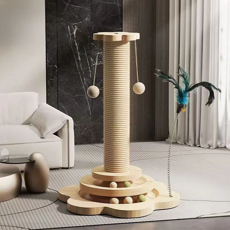 cat climbing frame, cat scratching board, wear-resistant and non-crumbling, sisal toy self-hi claw board vertical integrated