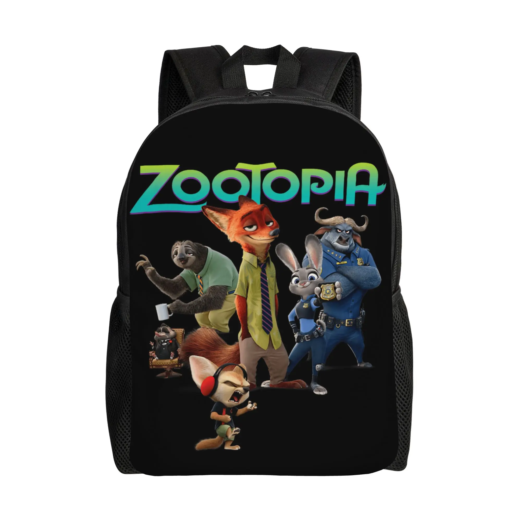 

Рюкзак с логотипом и изображением персонажей Zootopia, треккинговые рюкзаки, мужские рюкзаки для уличной моды, школьные сумки, высококачественный большой рюкзак
